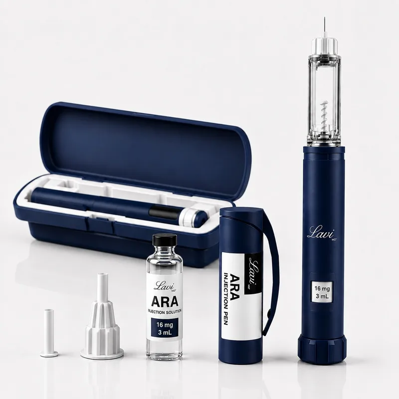 ARA 290 injection pen with vial and carry case