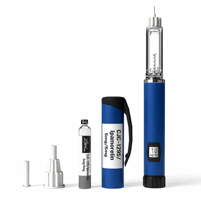 CJC-1295 / Ipamorelin injection pen with vial and carry case