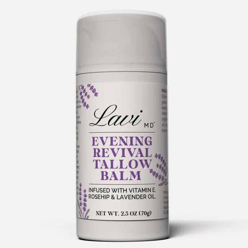 Evening Beef Tallow Cream jar