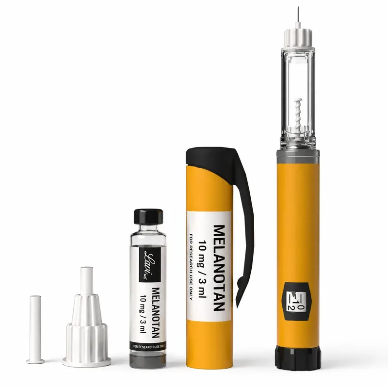 Melanotan injection pen with vial and carry case