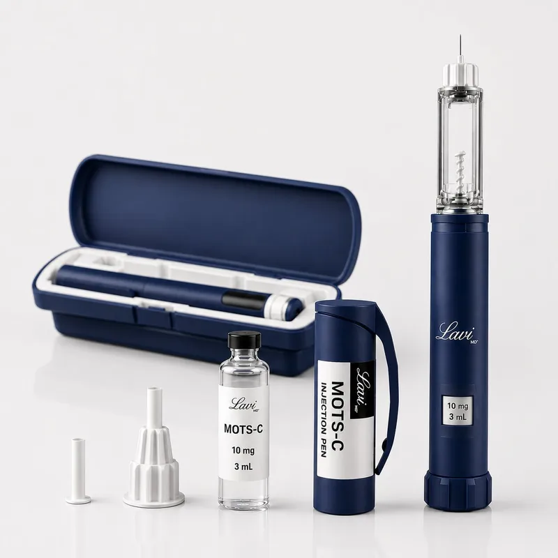 MOTS-c injection pen with vial and carry case