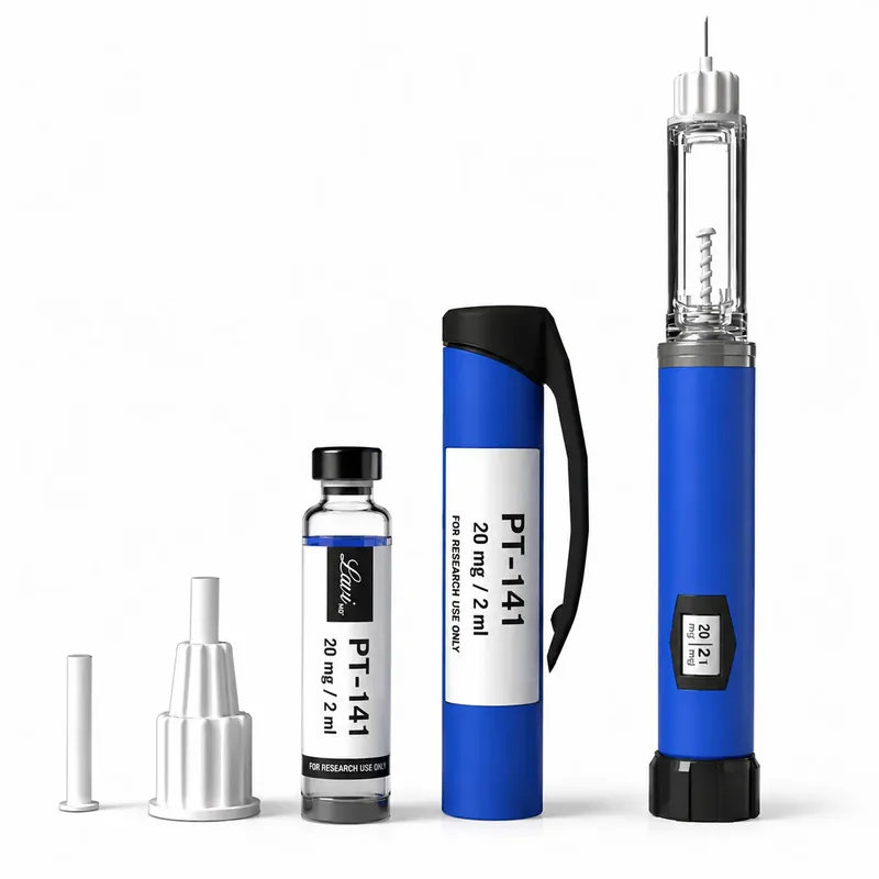 PT-141 injection pen with vial and carry case